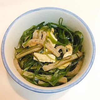 簡単小鉢♪昆布とこんにゃくと薄揚げの炒め煮